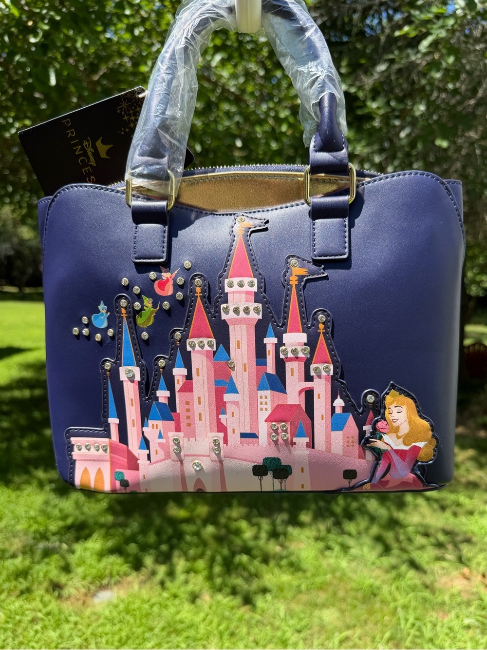 Loungefly Disney Princess Sleeping Beauty Castle Satchel Crossbody NWT Rare